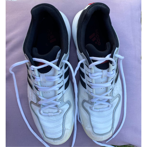 Adidas Men's Ambition Stripe IV White Black Sneaker Shoe Men's size 11  GO0238 - Picture 9 of 11